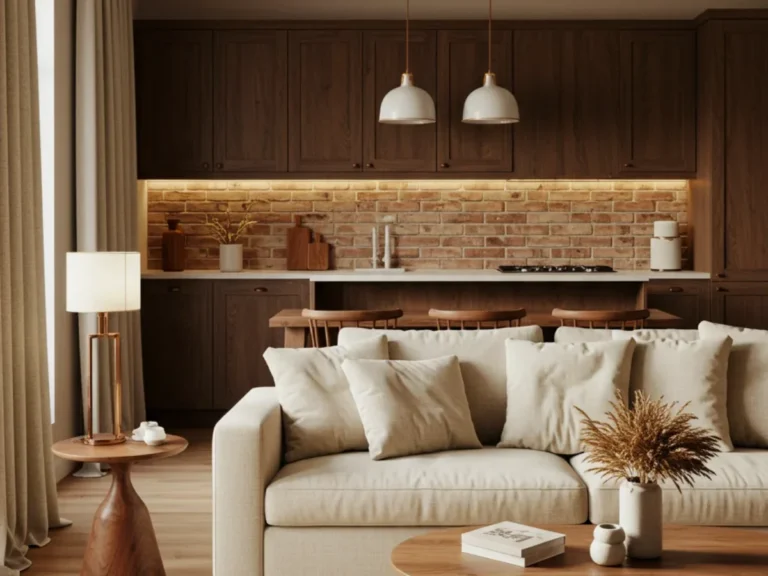 27+ Inspiring Rustic Living Room and Kitchen Designs for a Cozy Home
