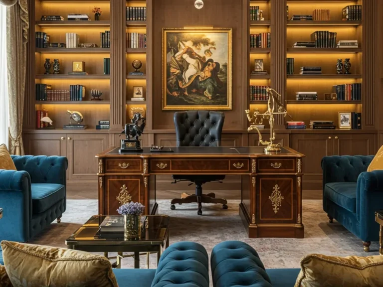 20 Luxurious Office-Living Room Combos