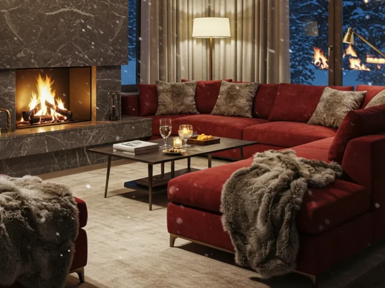 25 Luxurious Red and Gray Couch Living Room Ideas