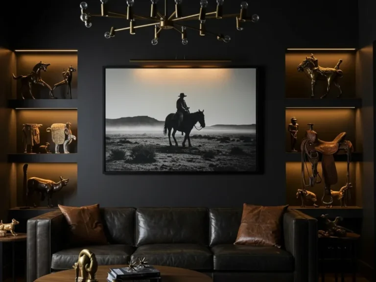 30 Hauntingly Luxurious Western Gothic Living Room Ideas