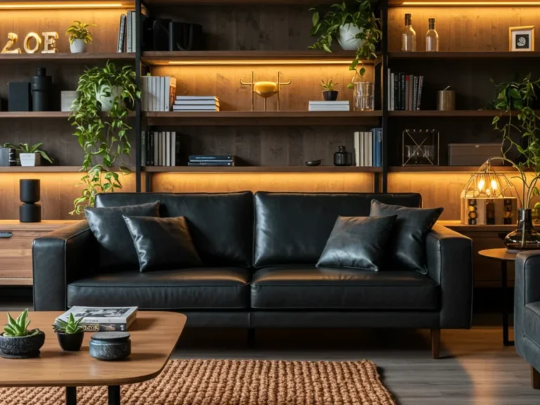 30 Luxurious Black and Brown Living Room Ideas