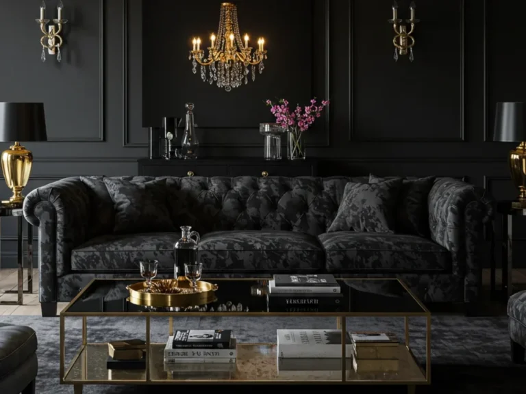 30 Opulent Black Living Room Decor Ideas