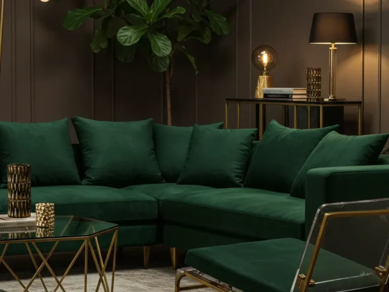 35 Luxurious Forest Green Living Room Decor Ideas