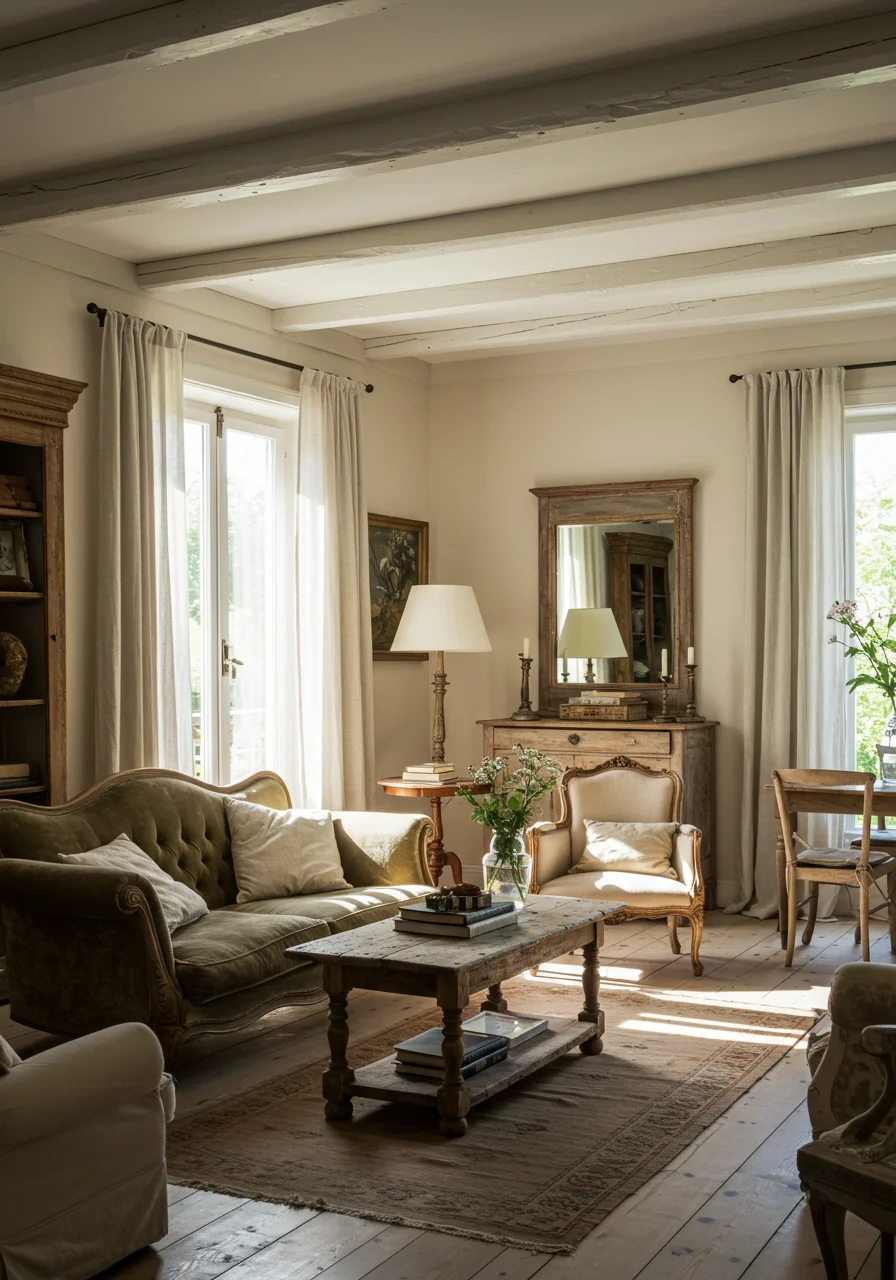 30 Enchanting French Country Living Room Ideas to Embrace Cozy Elegance ...