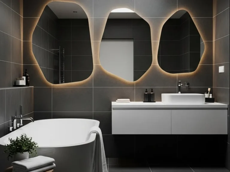 35 Charcoal Gray and White Bathroom Design Ideas