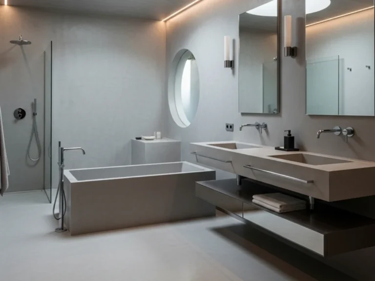 25 Luxury Soft Gray And Chrome Bathroom Design Ideas For Modern Homes