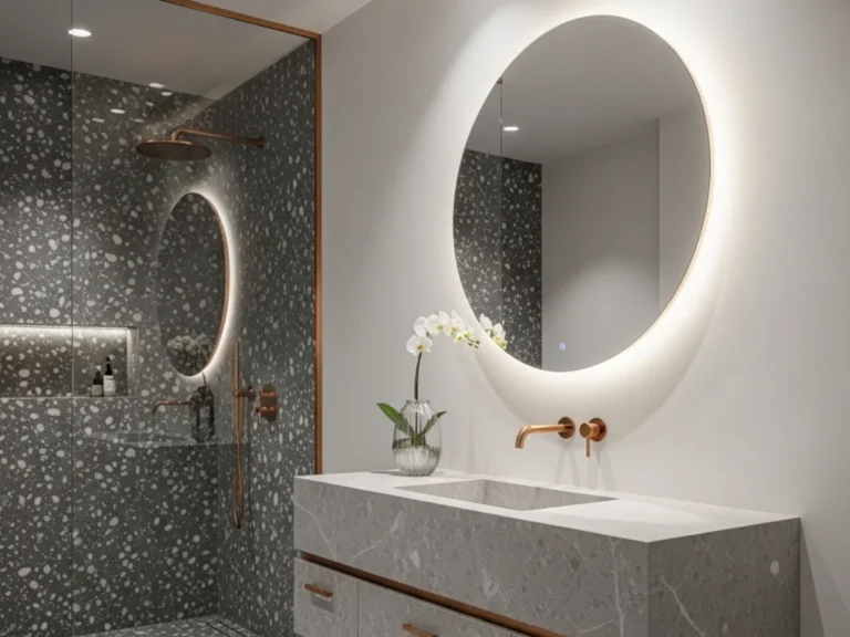 25 Luxury Charcoal And Rose Gold Bathroom Design Inspirations