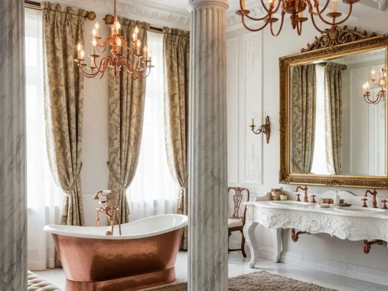 25 Luxury White And Copper Bathroom Decor Ideas For Elegant Homes