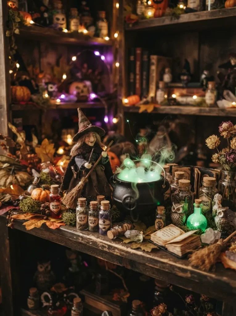 13. Witch Cauldron Display