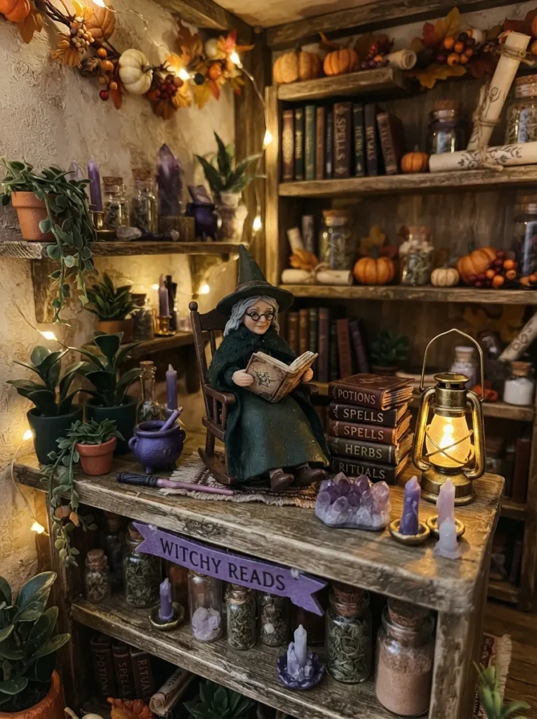2. Mini Witch Reading Nook