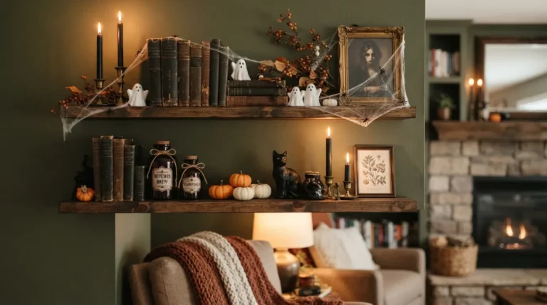 25 Spooky Shelf Decor Ideas for a Wicked Halloween