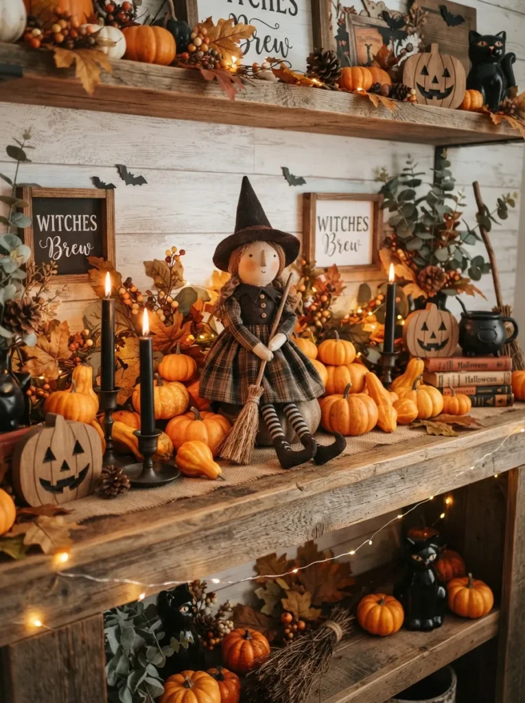 3. Pumpkin Witch Display
