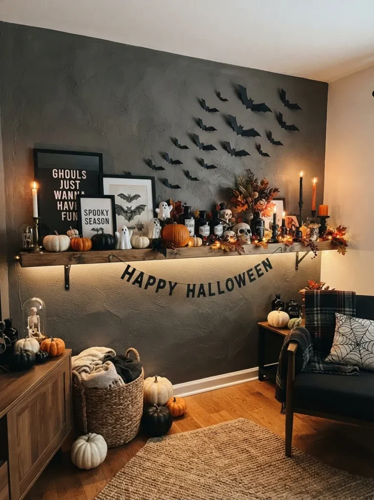 Bat Silhouette Wall