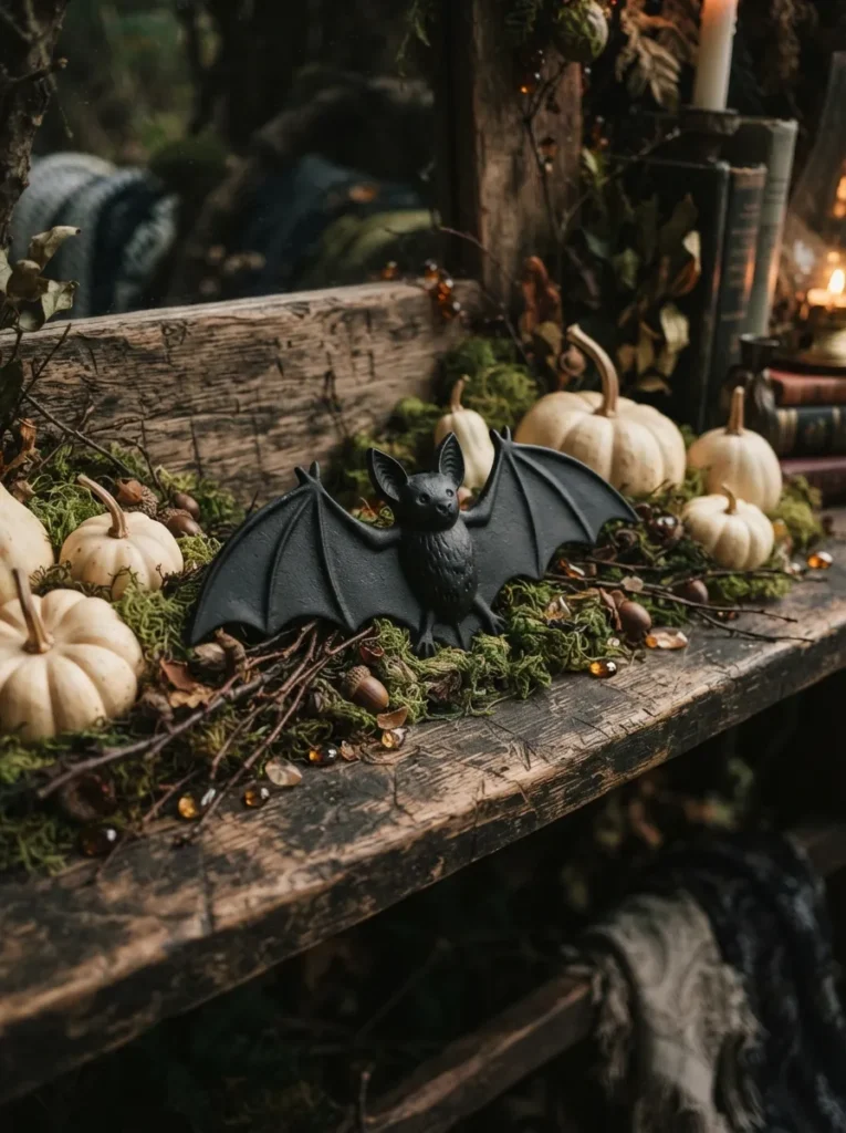 Bat and Moss Display
