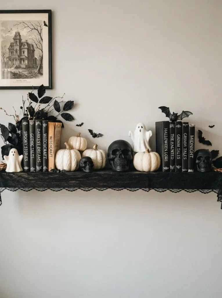Black And White Shelf