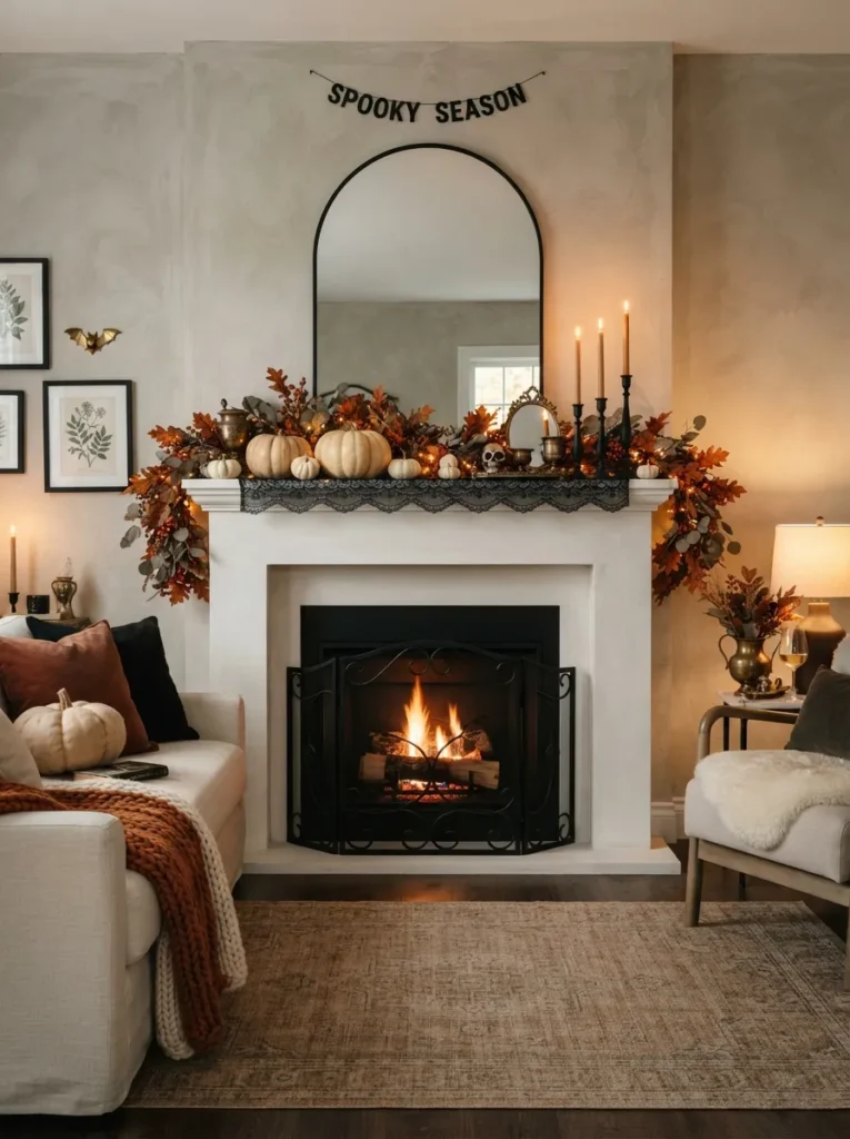 Black Mantel Mirror