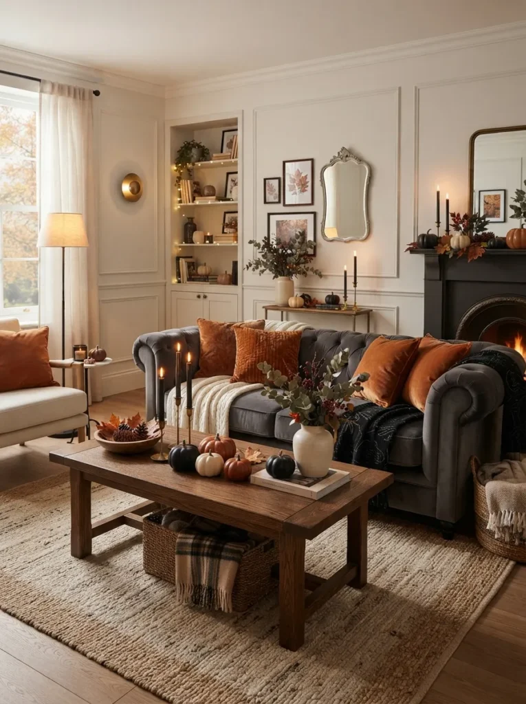 Black and Orange Accents