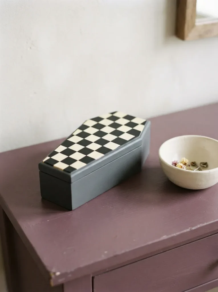 Checkerboard Coffin Box