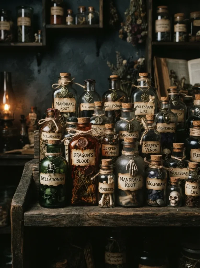 Creepy Potion Bottles