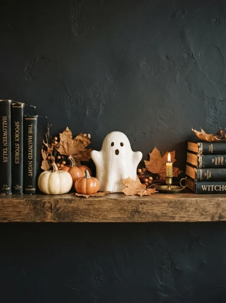 Ghost And Pumpkin Pair