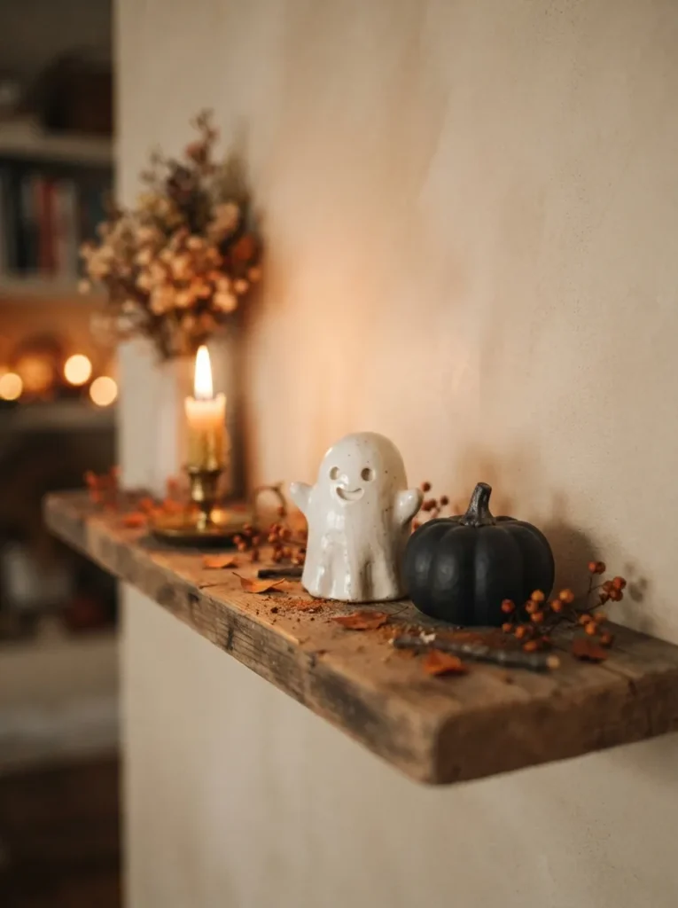 Ghost and Pumpkin Pair