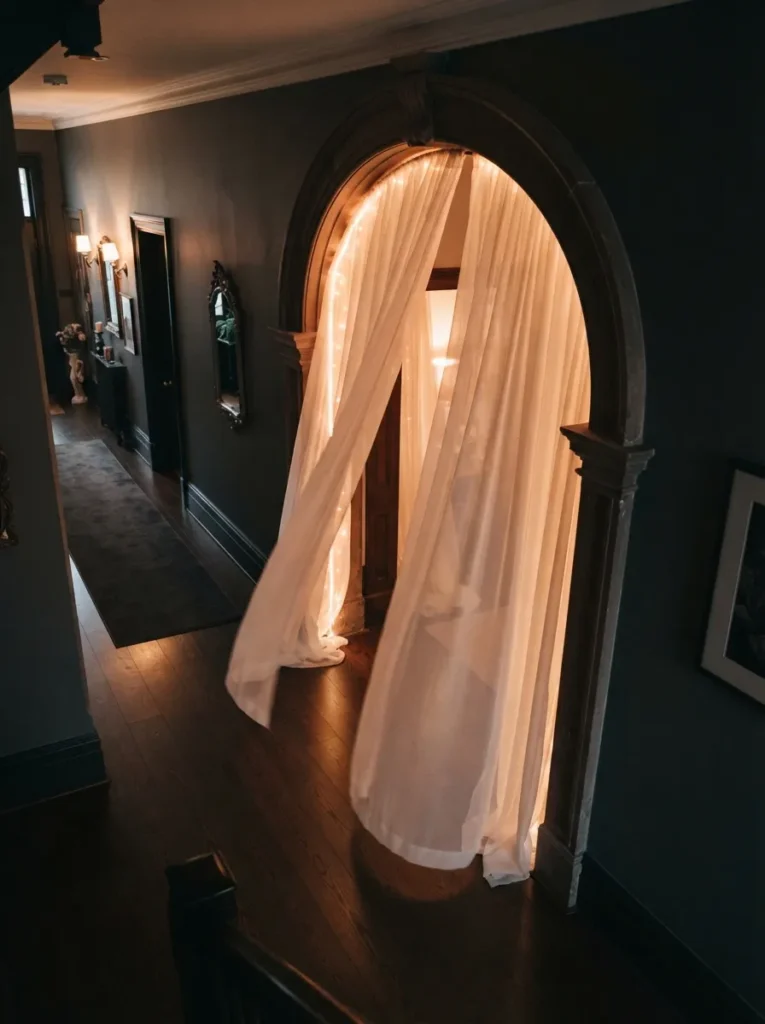 Ghostly Archway Fabric Draping