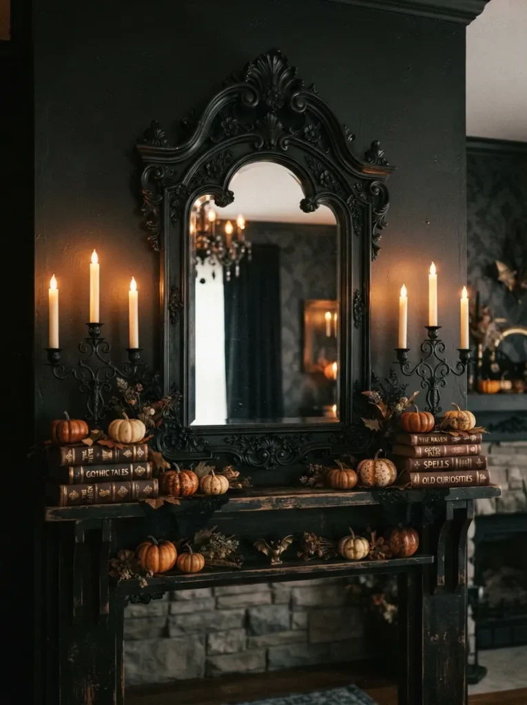 Gothic Mirror And Candles