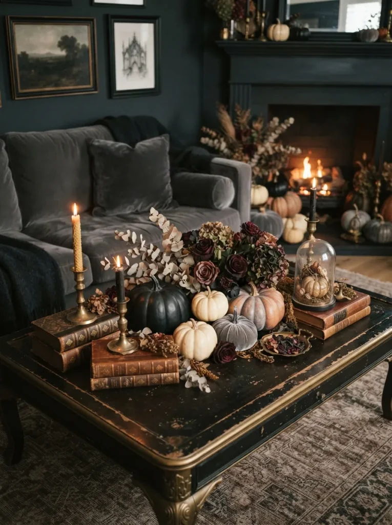 Gothic Pumpkin Arrangement