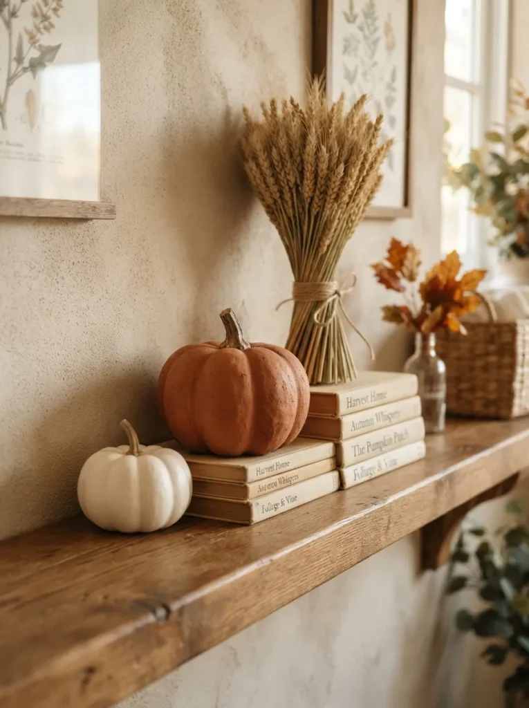 Layered Pumpkin Shelf