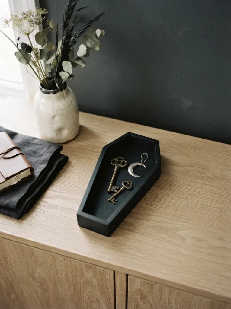 Matte Black Coffin Tray