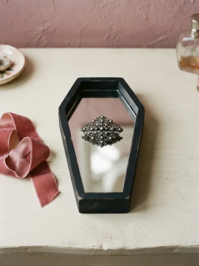 Mirrored Coffin Tray