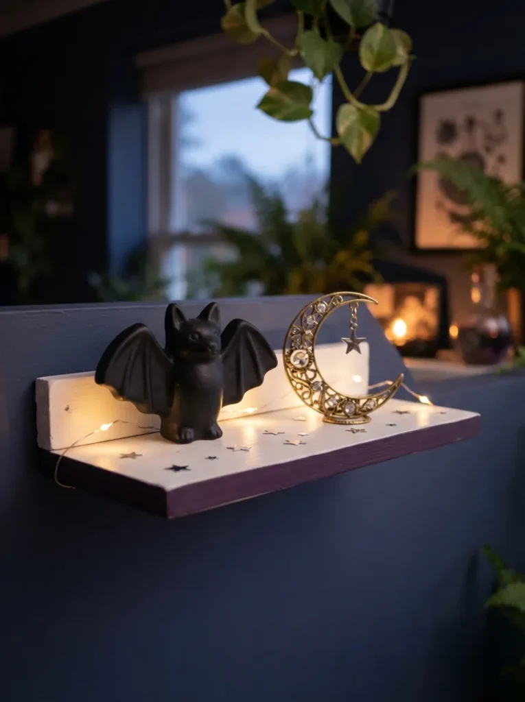 Moonlit Bat Shelf