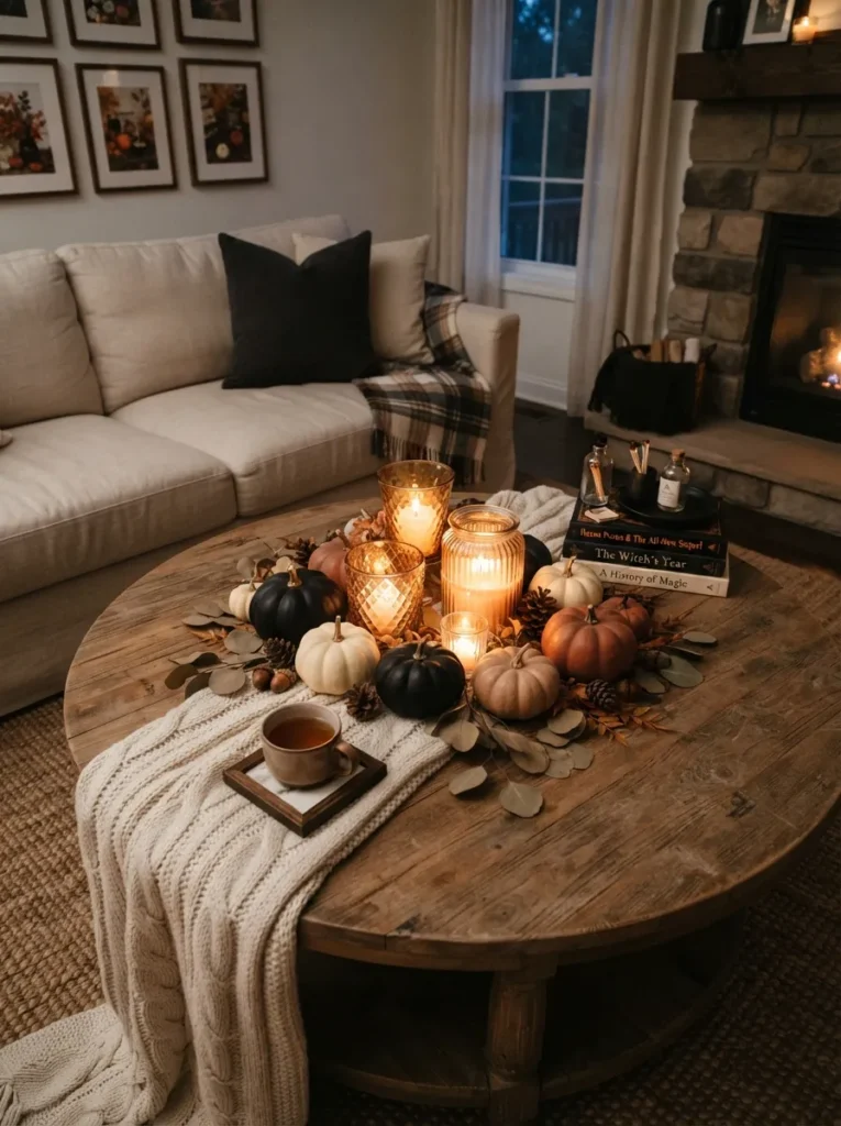 Pumpkin Candle Centerpiece