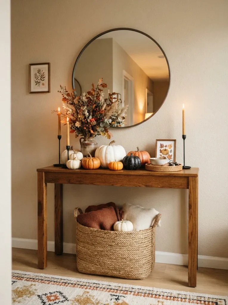 Pumpkin Entryway Table