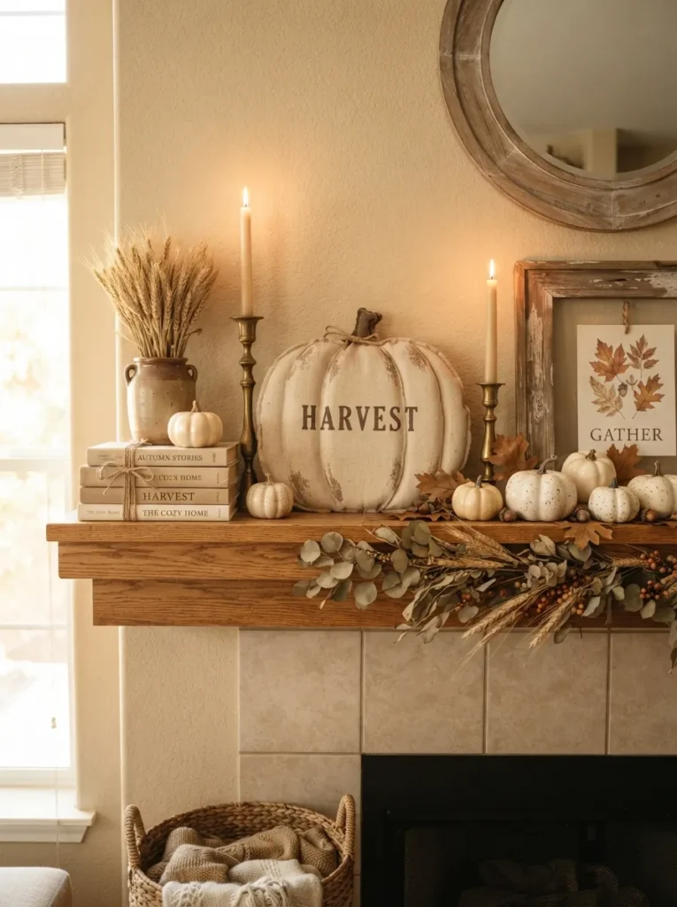 Pumpkin Mantel Layers