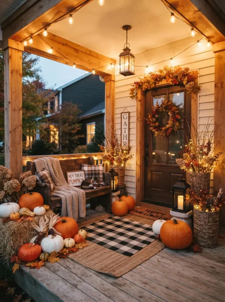 Pumpkin Porch Display