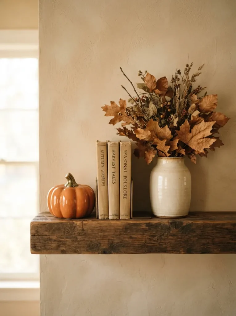 Pumpkin and Book Stack
