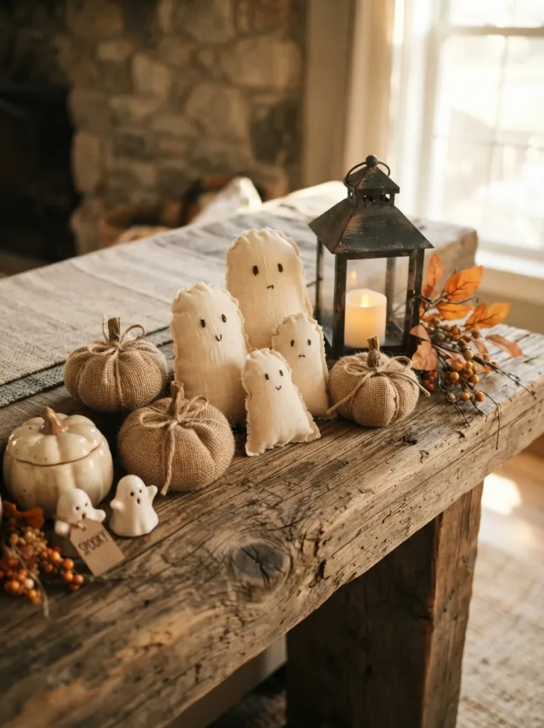 Rustic Wood Shelf Scene