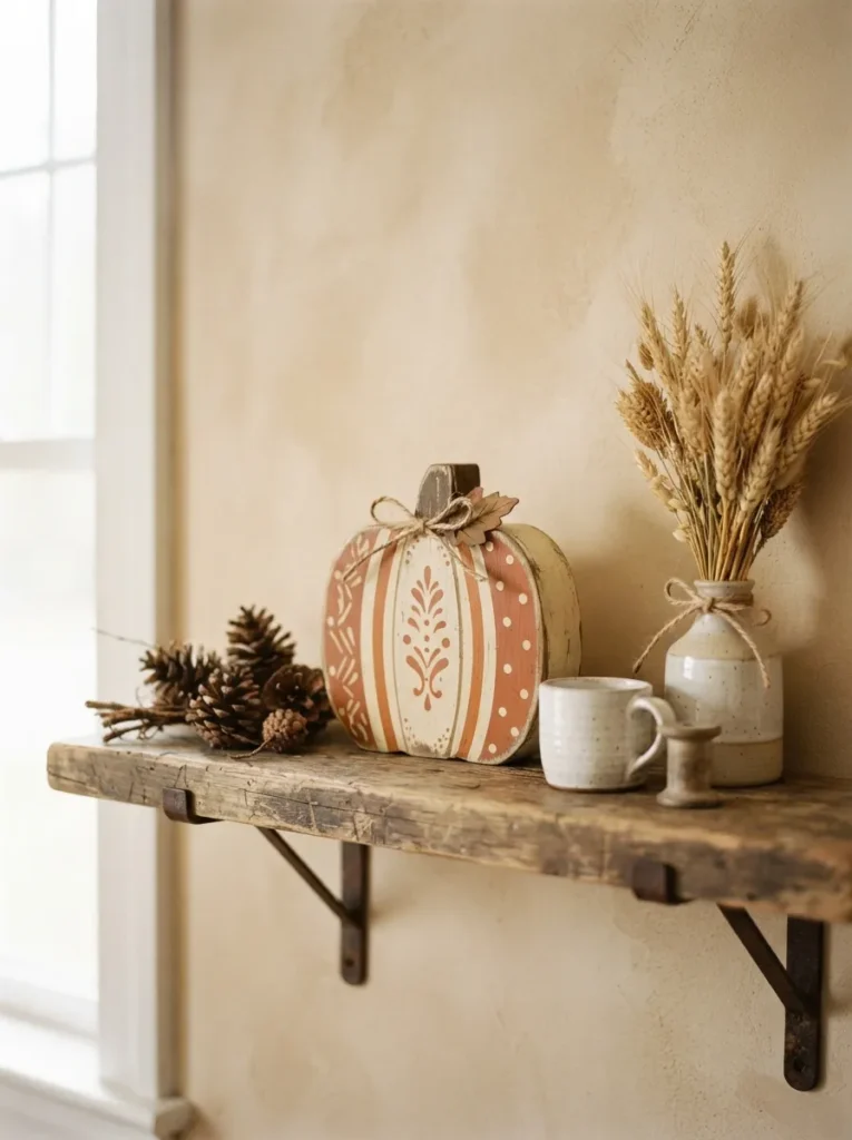 Rustic Wooden Pumpkin