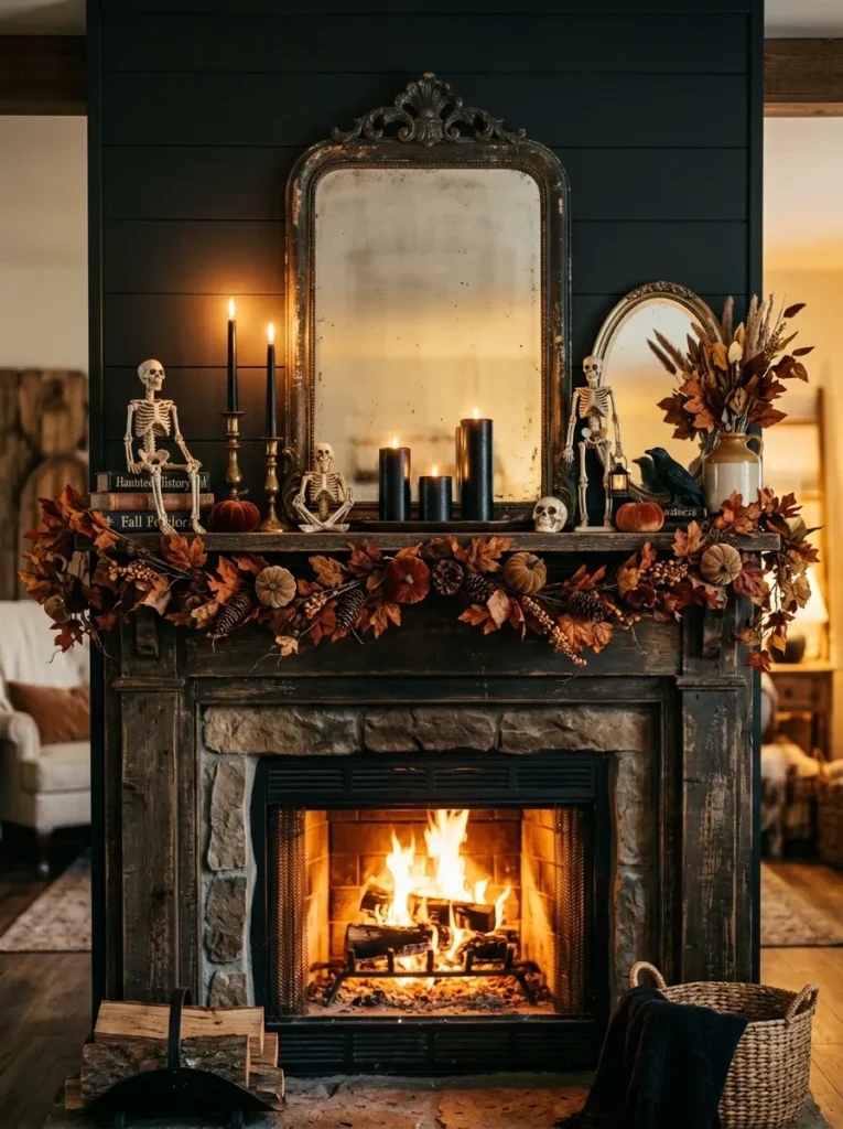 Skeleton Mantel Styling