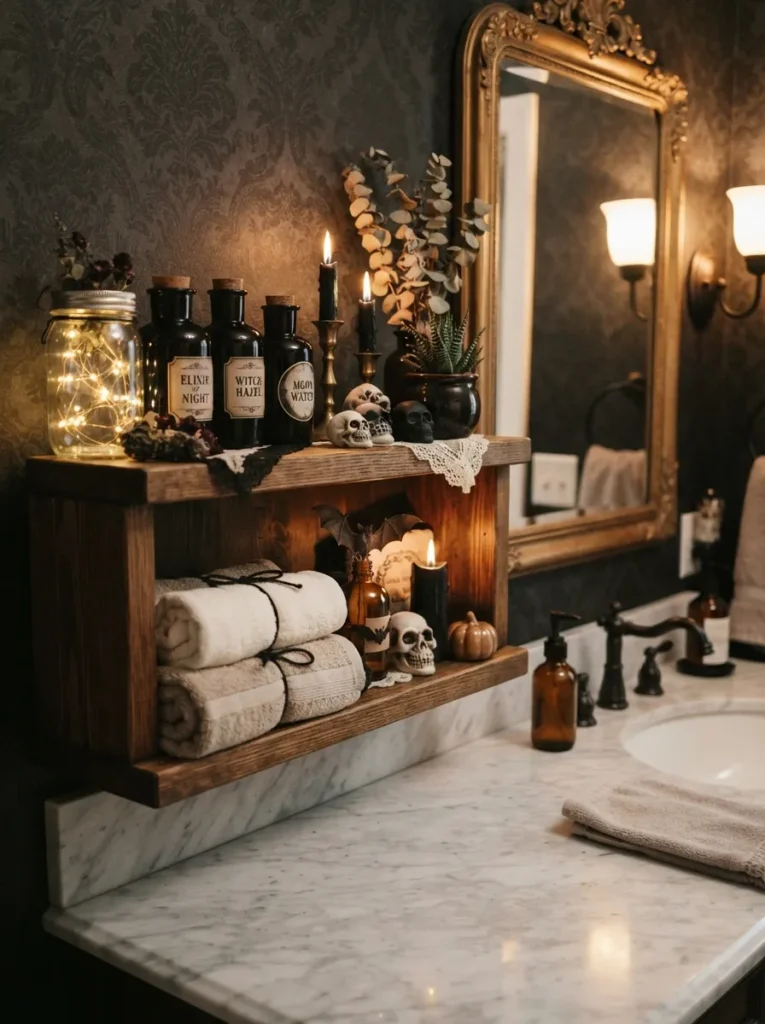 Skull Bathroom Shelf