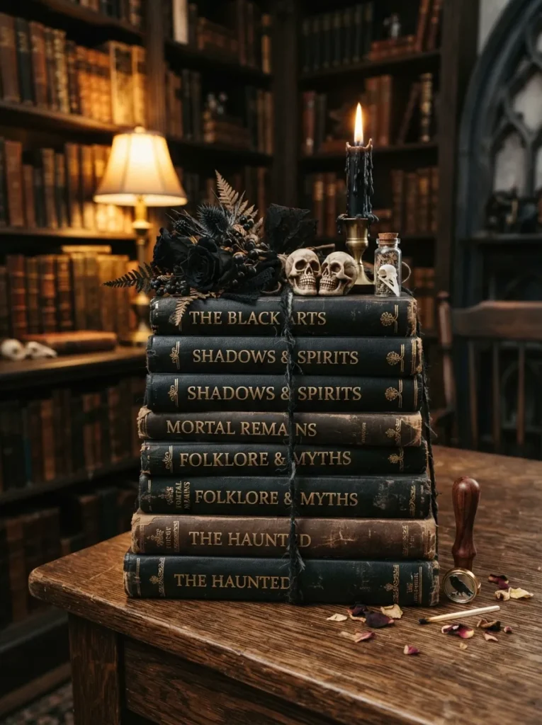 Skull Book Stack