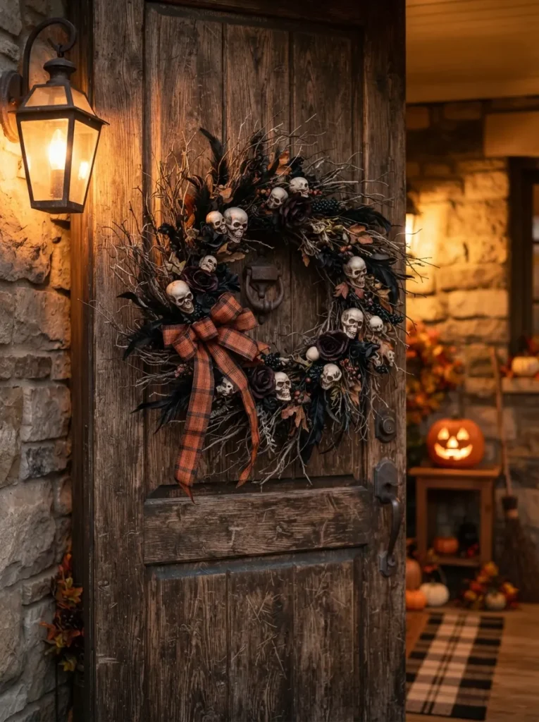 Skull Wreath Accent