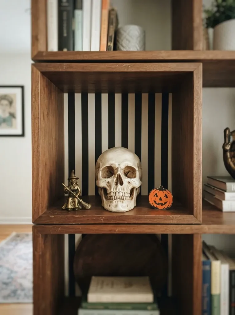 Striped Backdrop Skull