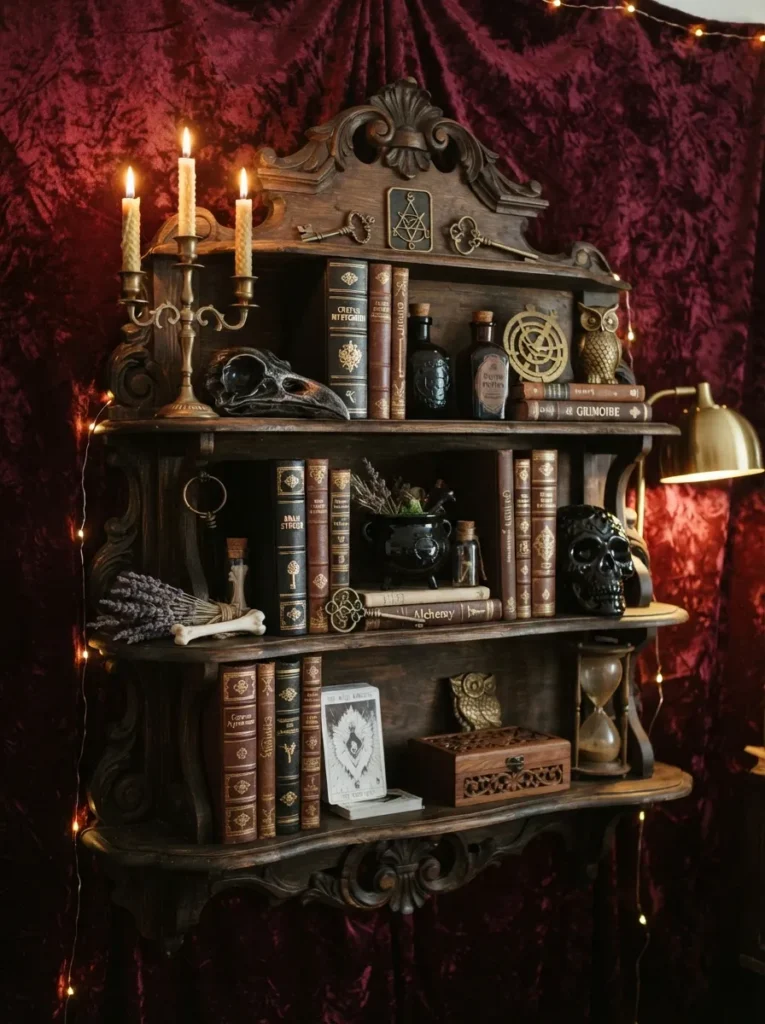 Velvet Backdrop Shelves