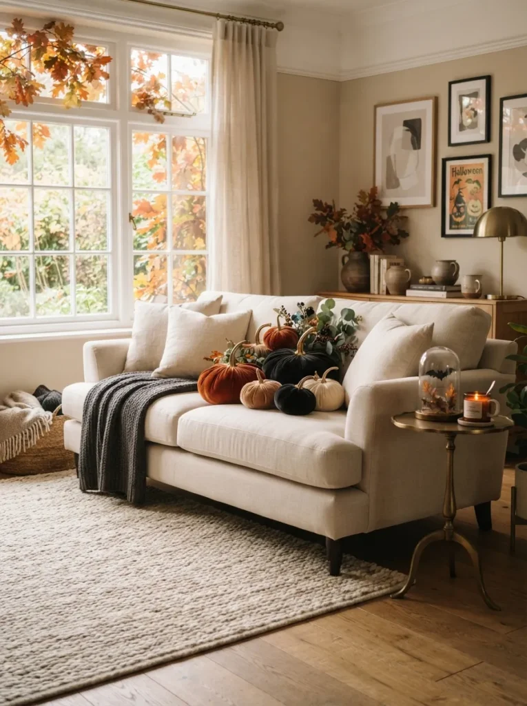 Velvet Pumpkin Seating