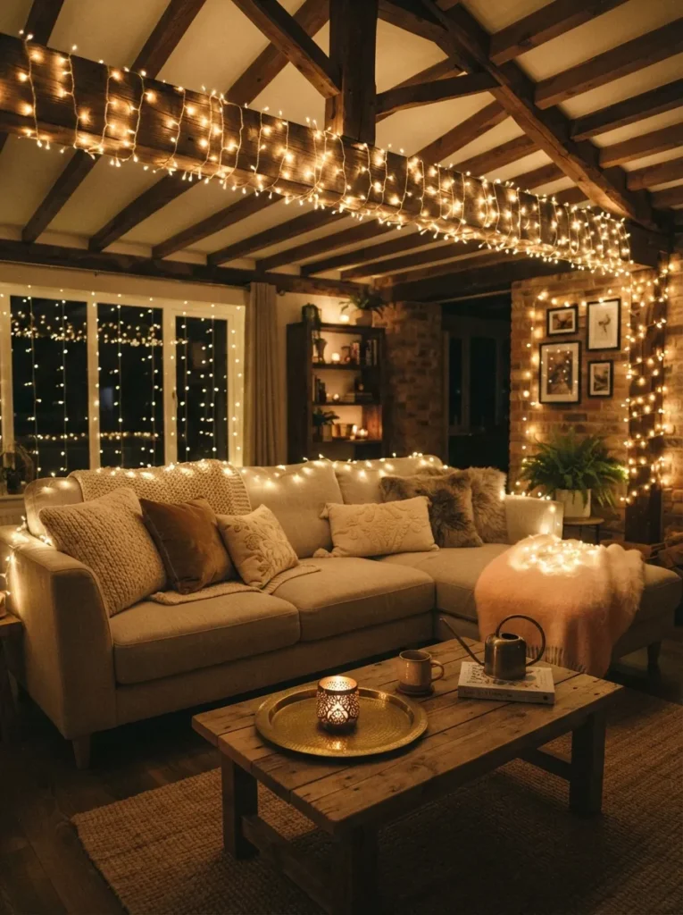 Warm Ambient String Lighting