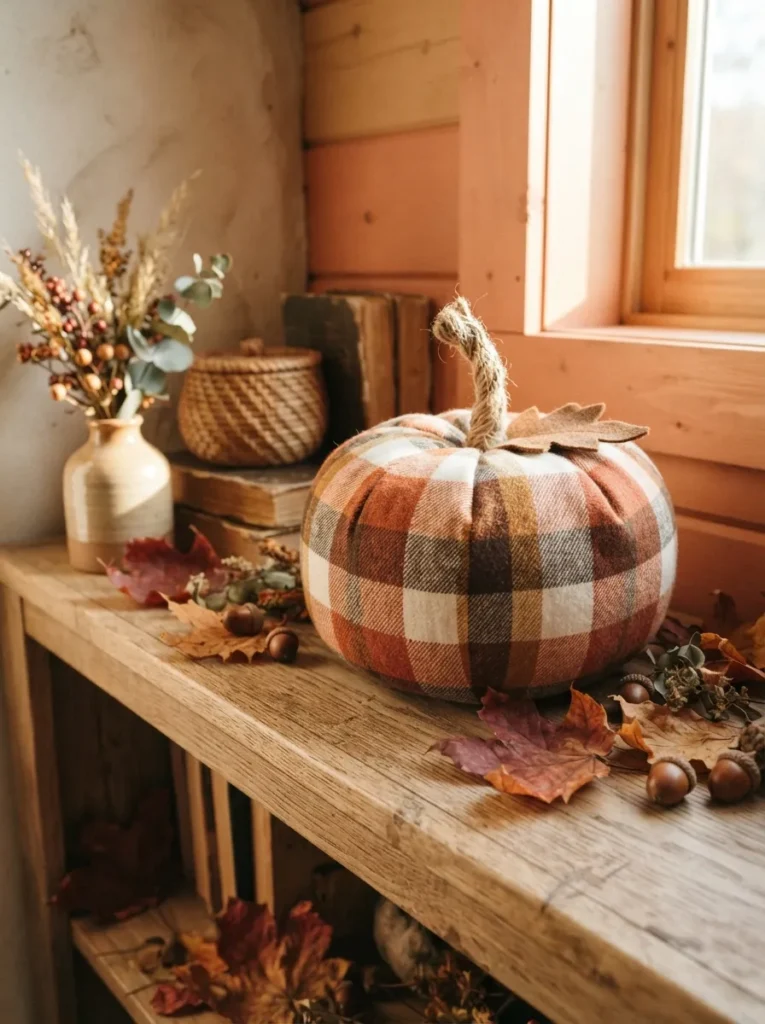 Warm Plaid Pumpkin