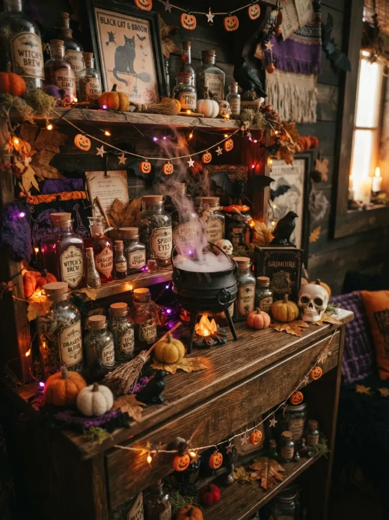 Witch Cauldron Setup