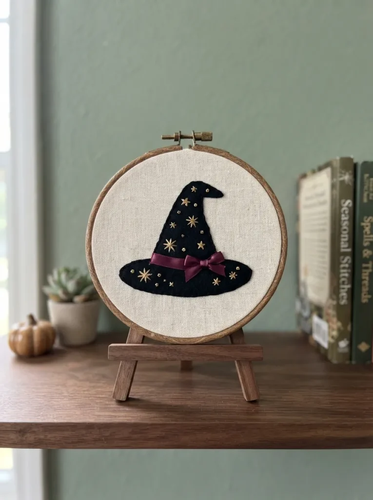 Witch Embroidery Hoop
